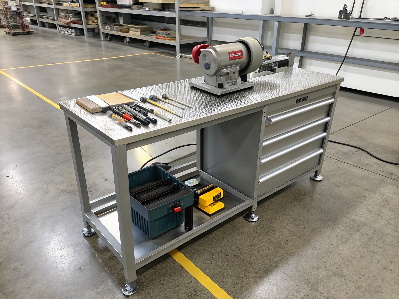Guided diamond sharpening system set up at a precise angle